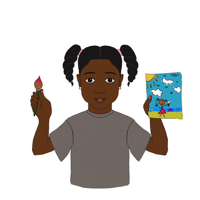 Young Megan illustration